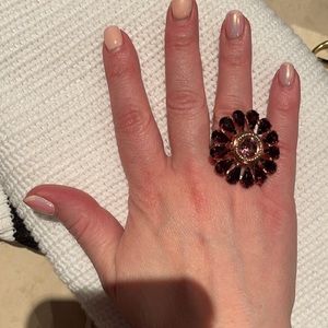 Authentic VINTAGE Coach flower ring
